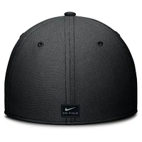 Men's Jordan Brand Black/Camo Michigan Wolverines 2024 Military Appreciation Rise Swoosh Performance Flex Hat