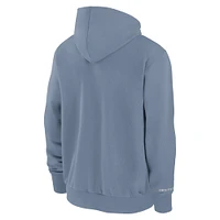 Men's Jordan Brand  Blue Michigan Wolverines 2024 Sideline Player Performance Full-Zip Hoodie Sweatshirt