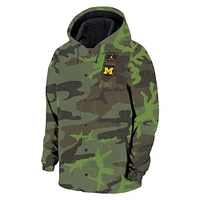 Men's Jordan Brand Camo Michigan Wolverines Hoodie Full-Snap Jacket