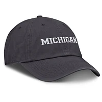 Casquette ajustable Jordan Brand Michigan Wolverines Campus Club pour homme, couleur anthracite
