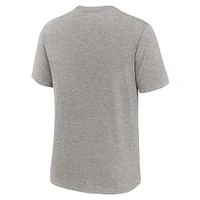 T-shirt tri-blend gris chiné pour homme Jordan Brand Michigan Wolverines Campus Primary Location