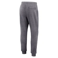 Men's Jordan Brand Heather Gray Michigan Wolverines Primetime Club Fleece Jogger Pants