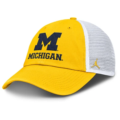 Casquette ajustable Jordan Brand Maize Michigan Wolverines Club pour homme