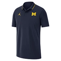 Men's Jordan Brand Navy Michigan Wolverines 2023 Coaches Performance Polo