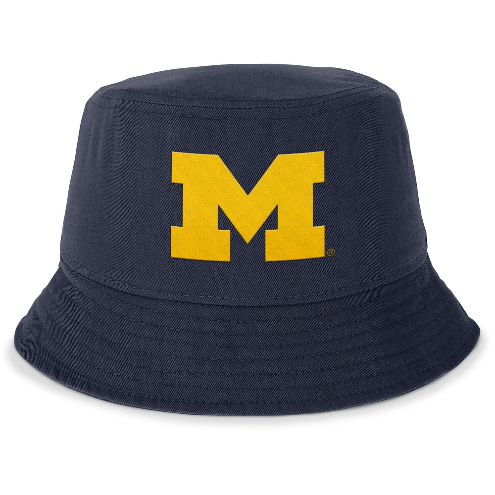 Chapeau bob Jordan Brand bleu marine Michigan Wolverines Local Apex pour hommes