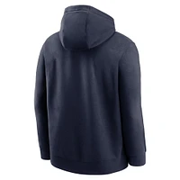 Men's Jordan Brand Navy Michigan Wolverines Primetime Club Fleece Pullover Hoodie
