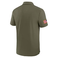 Men's Jordan Brand Olive Michigan Wolverines 2024 Military Appreciation Tour Performance Polo