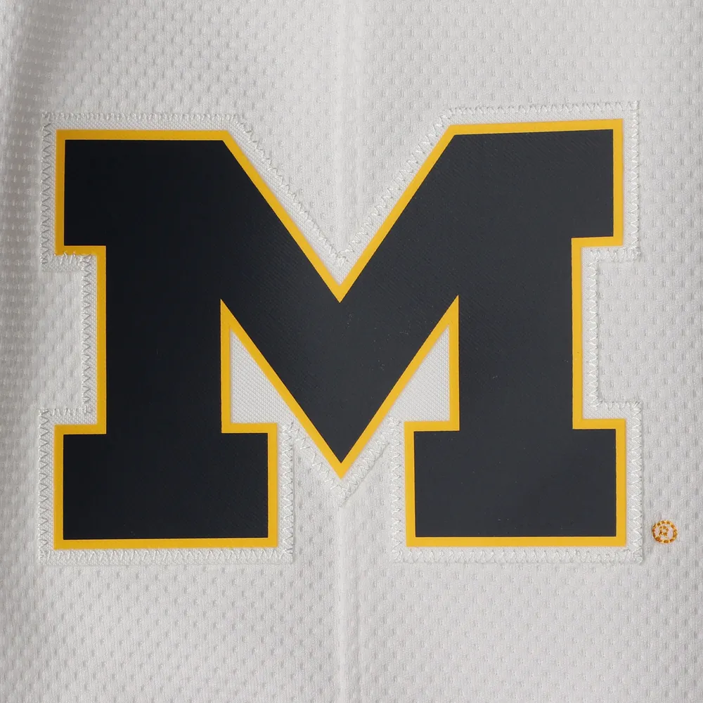 Men's Jordan Brand White Michigan Wolverines Replica Team Basketball Shorts