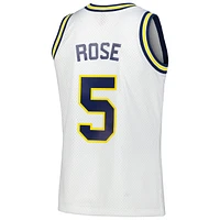 Men's Mitchell & Ness Jalen Rose White Michigan Wolverines 1991/92 Swingman Player Jersey