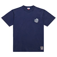 Men's Mitchell & Ness Navy Michigan Wolverines Big Tall Fade Away Premium T-Shirt