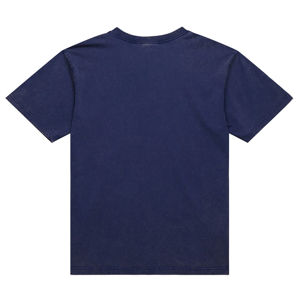 Men's Mitchell & Ness Navy Michigan Wolverines Big Tall Fade Away Premium T-Shirt