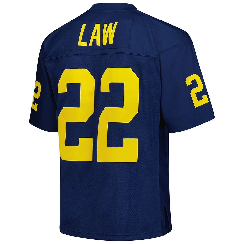 Men's Mitchell & Ness Ty Law Navy Michigan Wolverines 1994 Legacy Jersey
