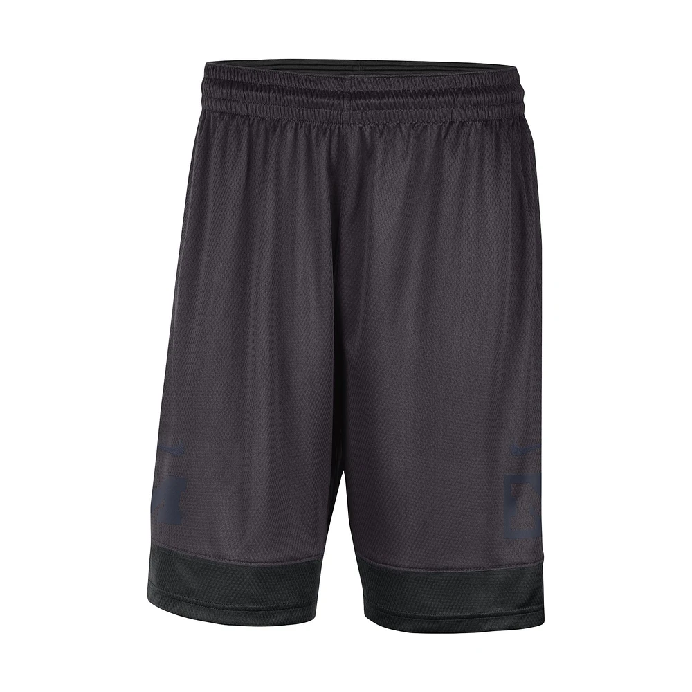 Men's Nike Charcoal Michigan Wolverines Performance Fast Break Shorts