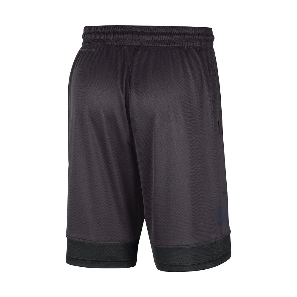 Men's Nike Charcoal Michigan Wolverines Performance Fast Break Shorts