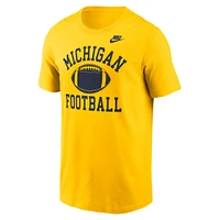 Men's Nike Maize Michigan Wolverines Legacy Football Icon T-Shirt
