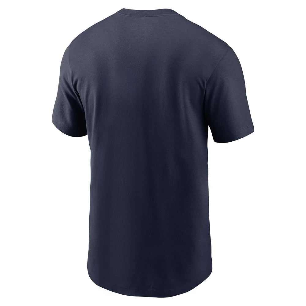 T-shirt Nike Michigan Wolverines Sport Drop pour homme, bleu marine