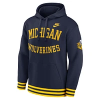 Men's Nike Navy Michigan Wolverines Legacy Retro Pullover Hoodie