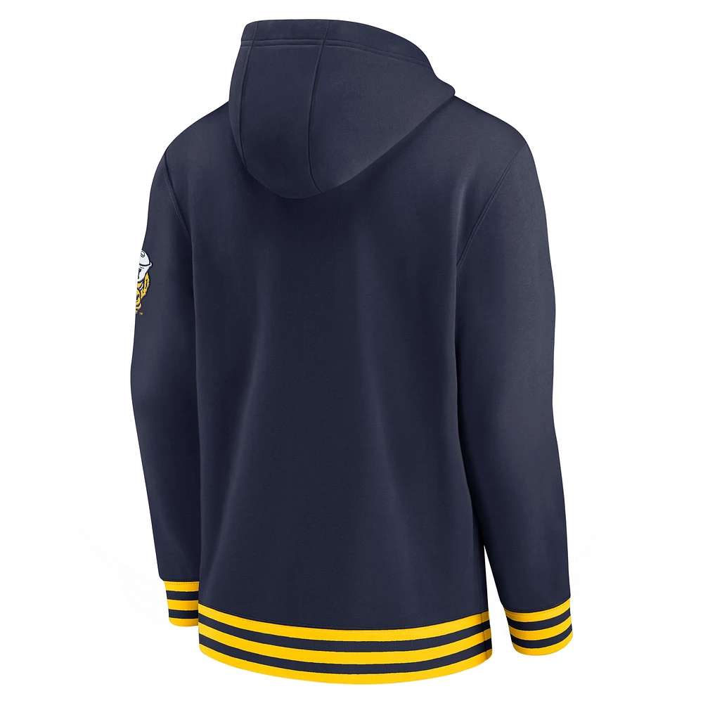Men's Nike Navy Michigan Wolverines Legacy Retro Pullover Hoodie