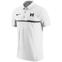 Men's Nike White Michigan Wolverines Coaches Performance Polo