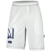 Men's Nike White Michigan Wolverines DNA 3.0 Performance Shorts