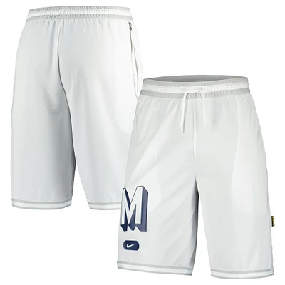 Short de performance Nike Michigan Wolverines DNA 3.0 pour homme blanc