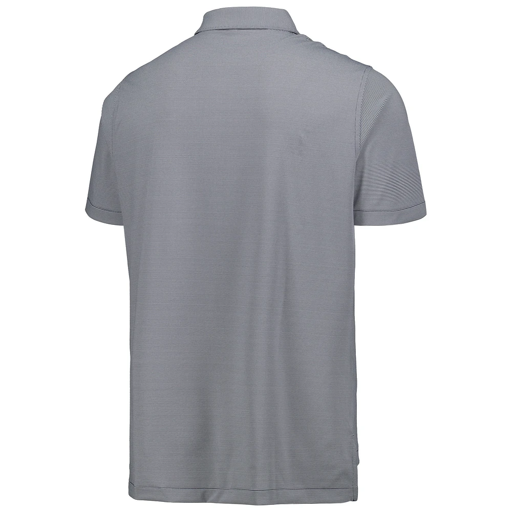 Men's Peter Millar Navy Michigan Wolverines Jubilee Striped Performance Jersey Polo