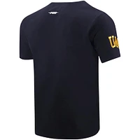 Men's Pro Standard Navy Michigan Wolverines Classic Stacked Logo T-Shirt