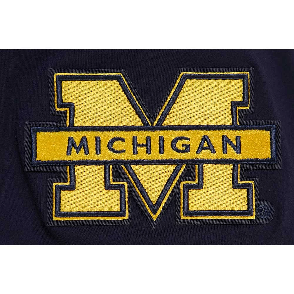 Men's Pro Standard Navy Michigan Wolverines Classic Stacked Logo T-Shirt