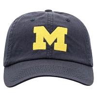 Men's Top of the World Navy Michigan Wolverines Team Logo Washed Adjustable Hat