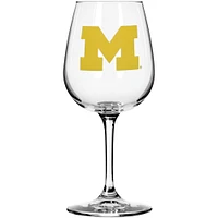 Michigan Wolverines 11oz. Team Mom Stemmed Wine Glass
