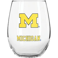 The Memory Company Michigan Wolverines 15oz. Stemless Tumbler With Wine Bottle Stopper