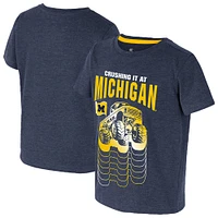 T-shirt bleu marine Colosseum pour tout-petits - Michigan Wolverines Crushing It