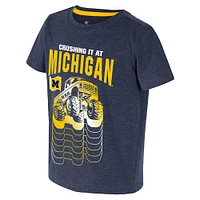 T-shirt bleu marine Colosseum pour tout-petits - Michigan Wolverines Crushing It