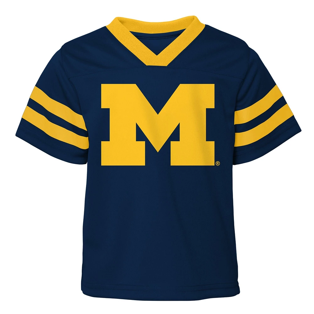 Toddler Navy Michigan Wolverines Two-Piece Red Zone Jersey & Pants Set