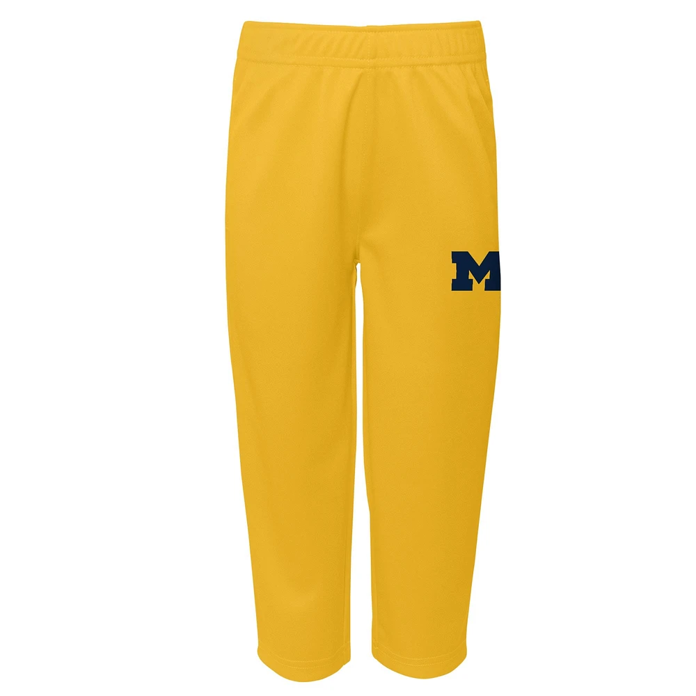 Toddler Navy Michigan Wolverines Two-Piece Red Zone Jersey & Pants Set