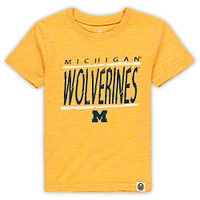 Toddler Wes & Willy  Maize Michigan Wolverines/Navy T-Shirt Shorts Set