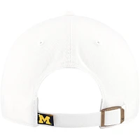 Women's '47 White Michigan Wolverines Sidney Clean Up Adjustable Hat