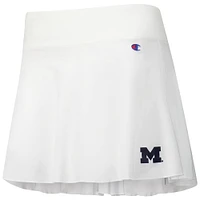 Women's Champion White Michigan Wolverines Tailgate Soft Touch Skort