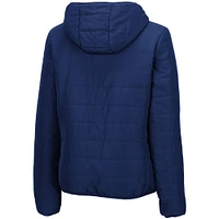 Women's Colosseum Navy Michigan Wolverines Arianna Full-Zip Puffer Jacket