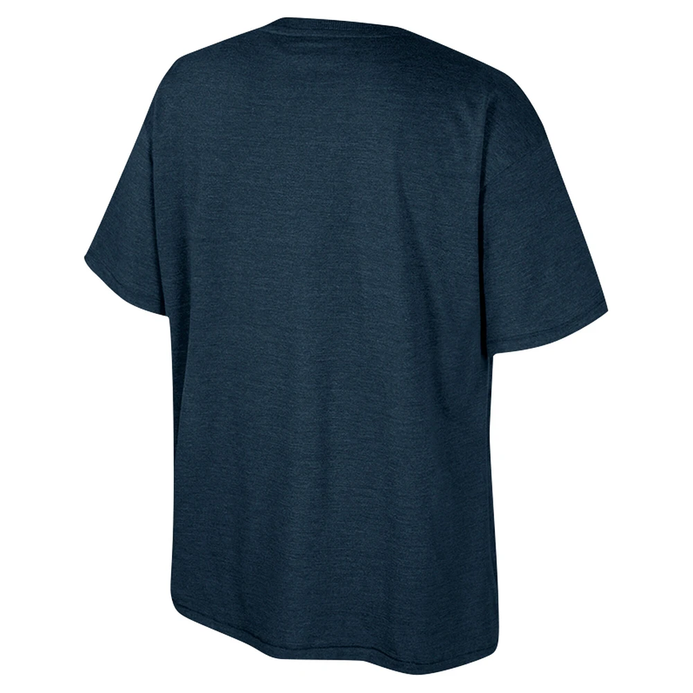 Women's Colosseum x Wrangler Navy Michigan Wolverines Lasso Oversized T-Shirt