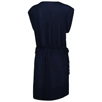 Women's G-III 4Her by Carl Banks Navy Michigan Wolverines GOAT Swimsuit Cover-Up Dress