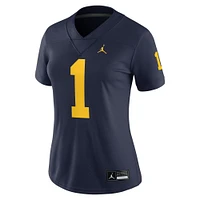 Women's Jordan Brand #1 Navy Michigan Wolverines Game Jersey