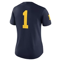 Women's Jordan Brand #1 Navy Michigan Wolverines Game Jersey