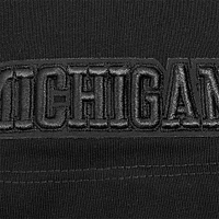 Women's Pro Standard Black Michigan Wolverines Tonal Neutral Mini T-Shirt Dress