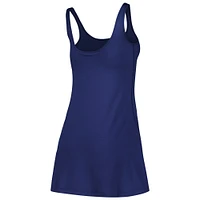 Women's ZooZatz Navy Michigan Wolverines Logo Scoop Neck Dress