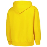 Youth Champion Maize Michigan Wolverines Campus Pullover Hoodie