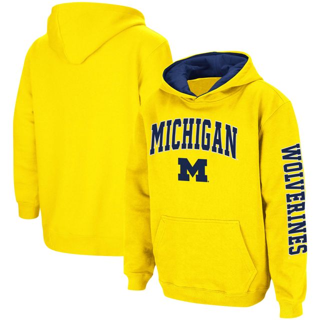 Sweat à capuche Colosseum Maize Michigan Wolverines 2-Hit Team pour jeunes