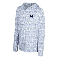 Youth Colosseum Navy Michigan Wolverines All-Over Print Hoodie