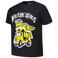 T-shirt noir pour jeunes ComfortWash Michigan Wolverines Dino Truck