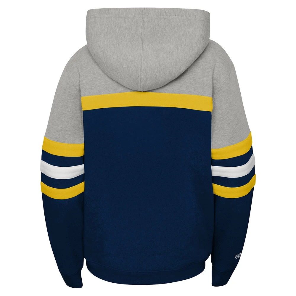 Youth Mitchell & Ness  Navy Michigan Wolverines Head Coach Hoodie